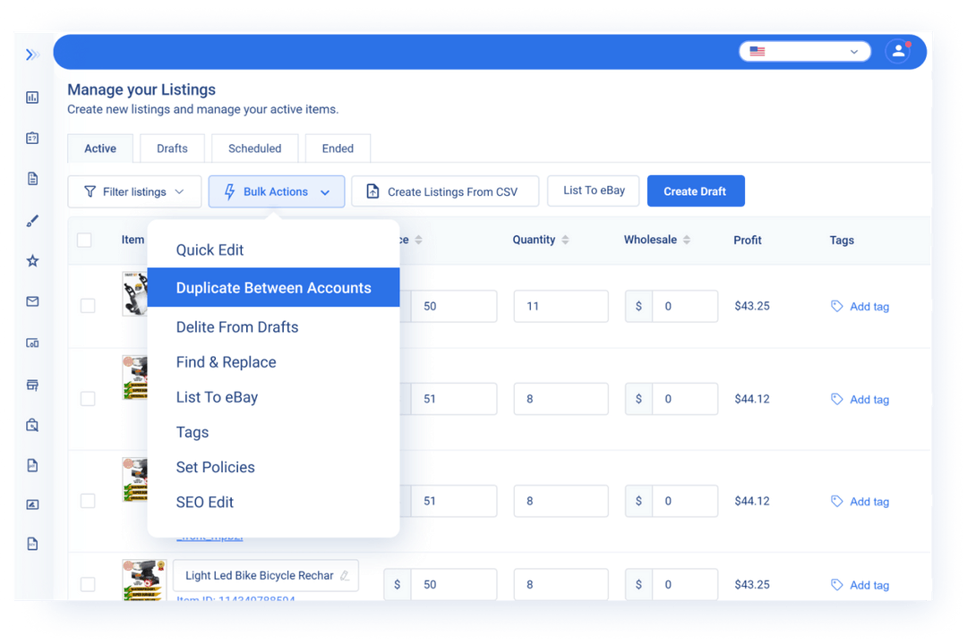 eBay Listing Software Easily Manage eBay Listings